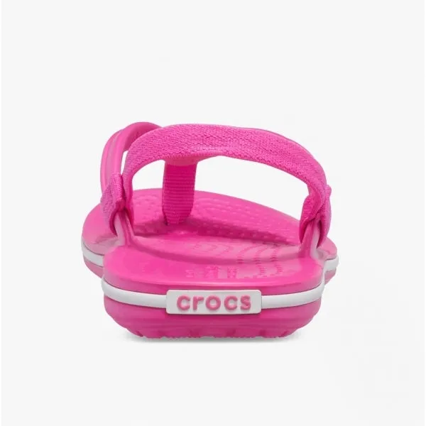 205777-6QQ CROCBAND STRAP FLIP Kids Sandals Electric Pink