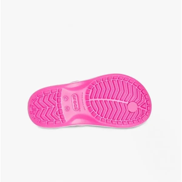 205777-6QQ CROCBAND STRAP FLIP Kids Sandals Electric Pink