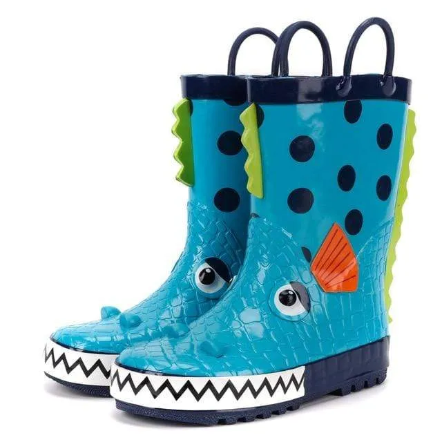 3D Cartoon Rain Boots