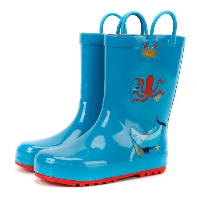 3D Cartoon Rain Boots