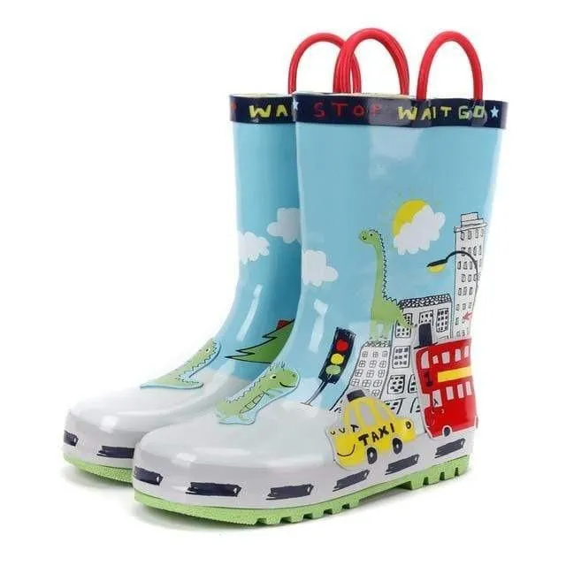 3D Cartoon Rain Boots