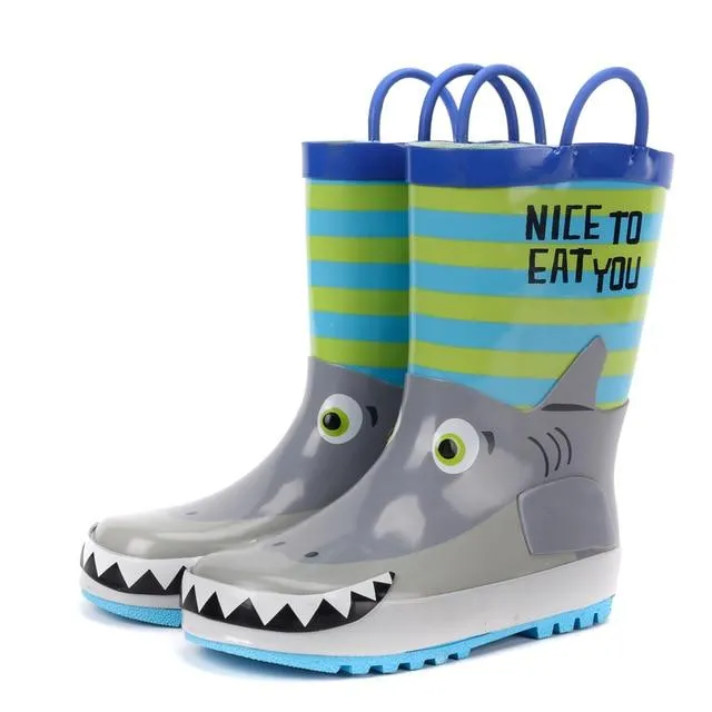 3D Cartoon Rain Boots