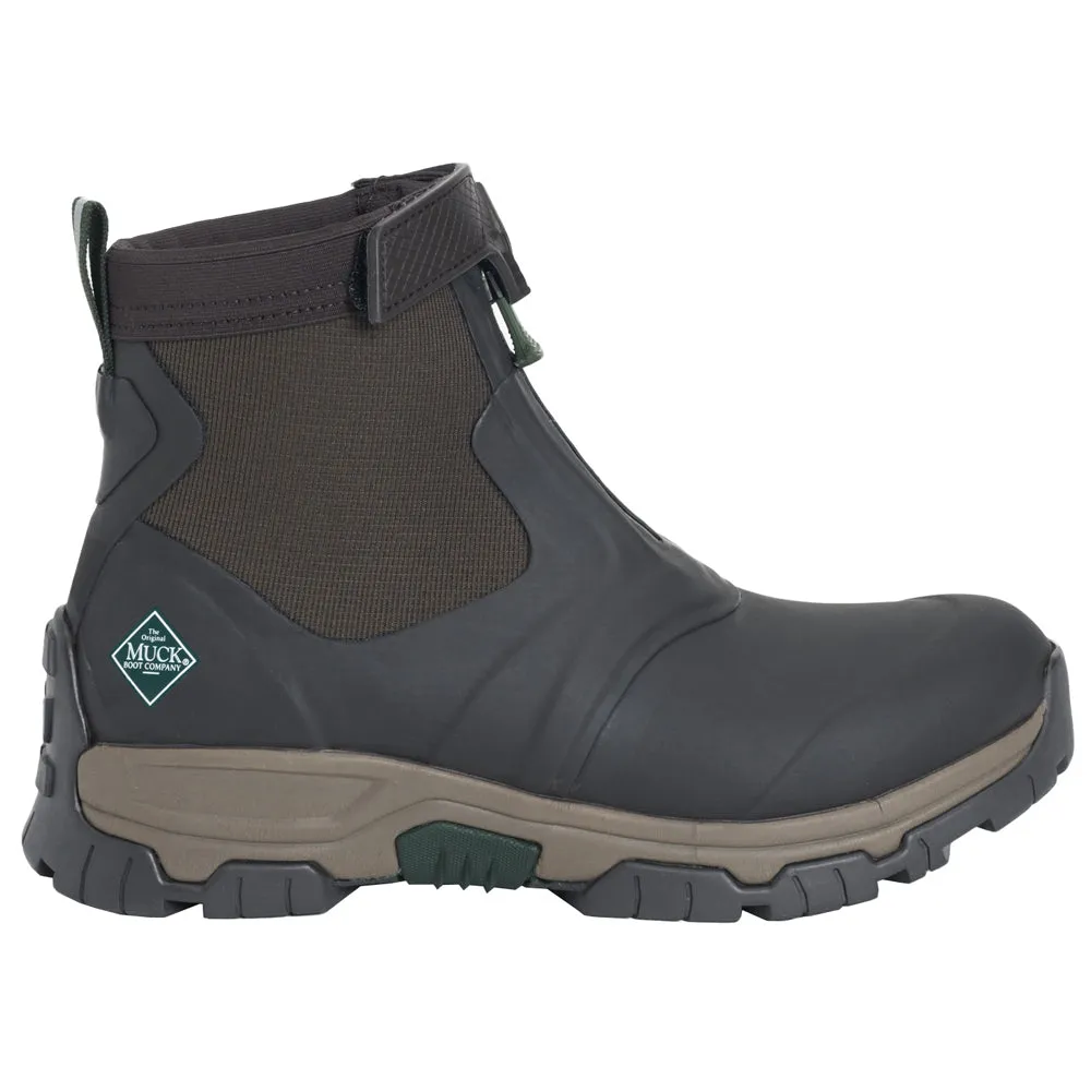 Apex Round Toe Zippered Rain Boots