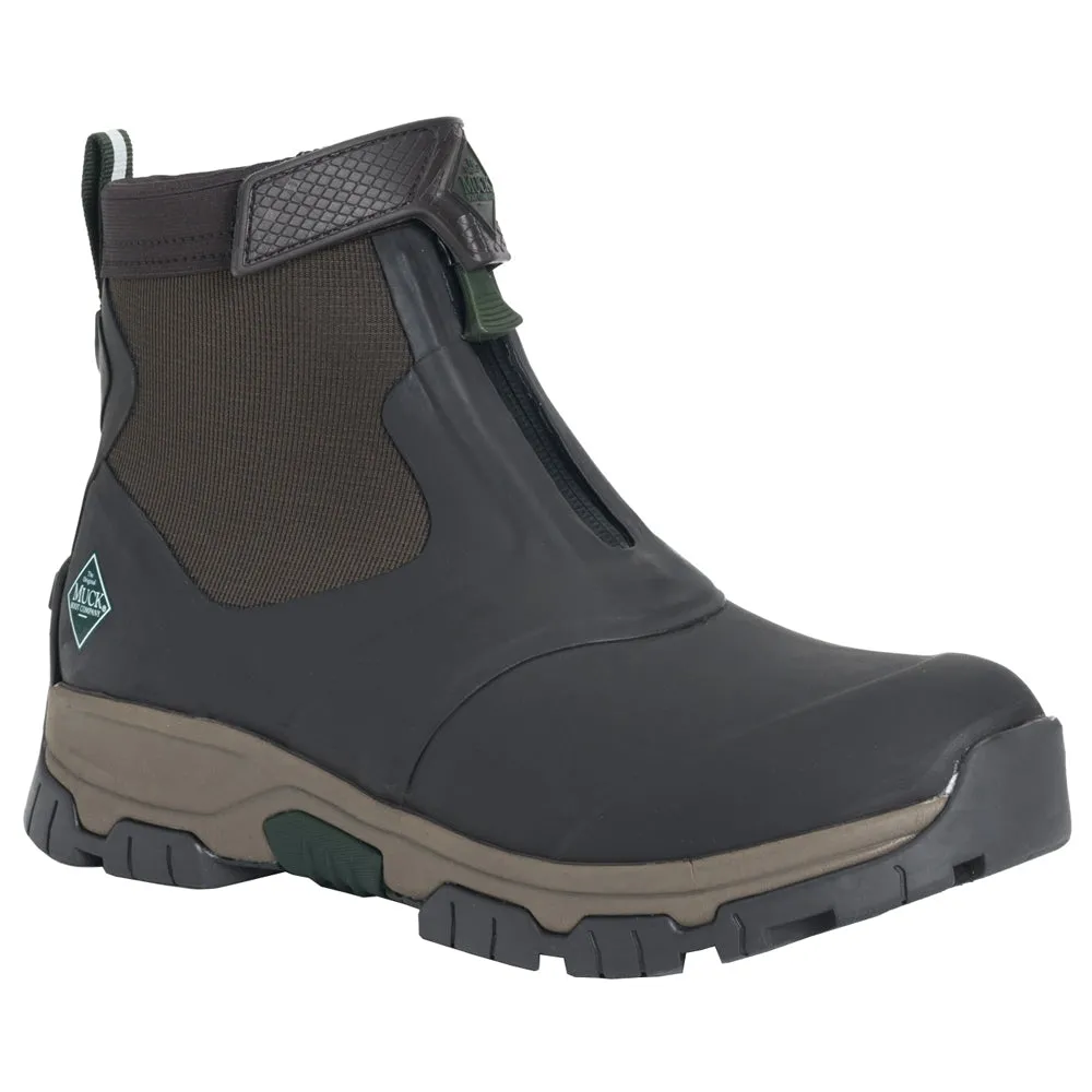 Apex Round Toe Zippered Rain Boots