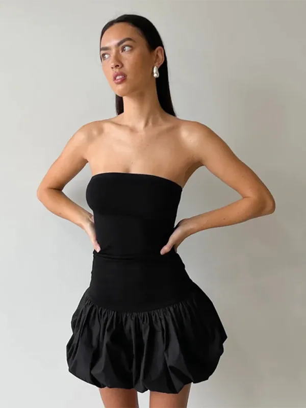 Blue Zone Planet |  Farah's Tube Top Slim Fit Mini Dress