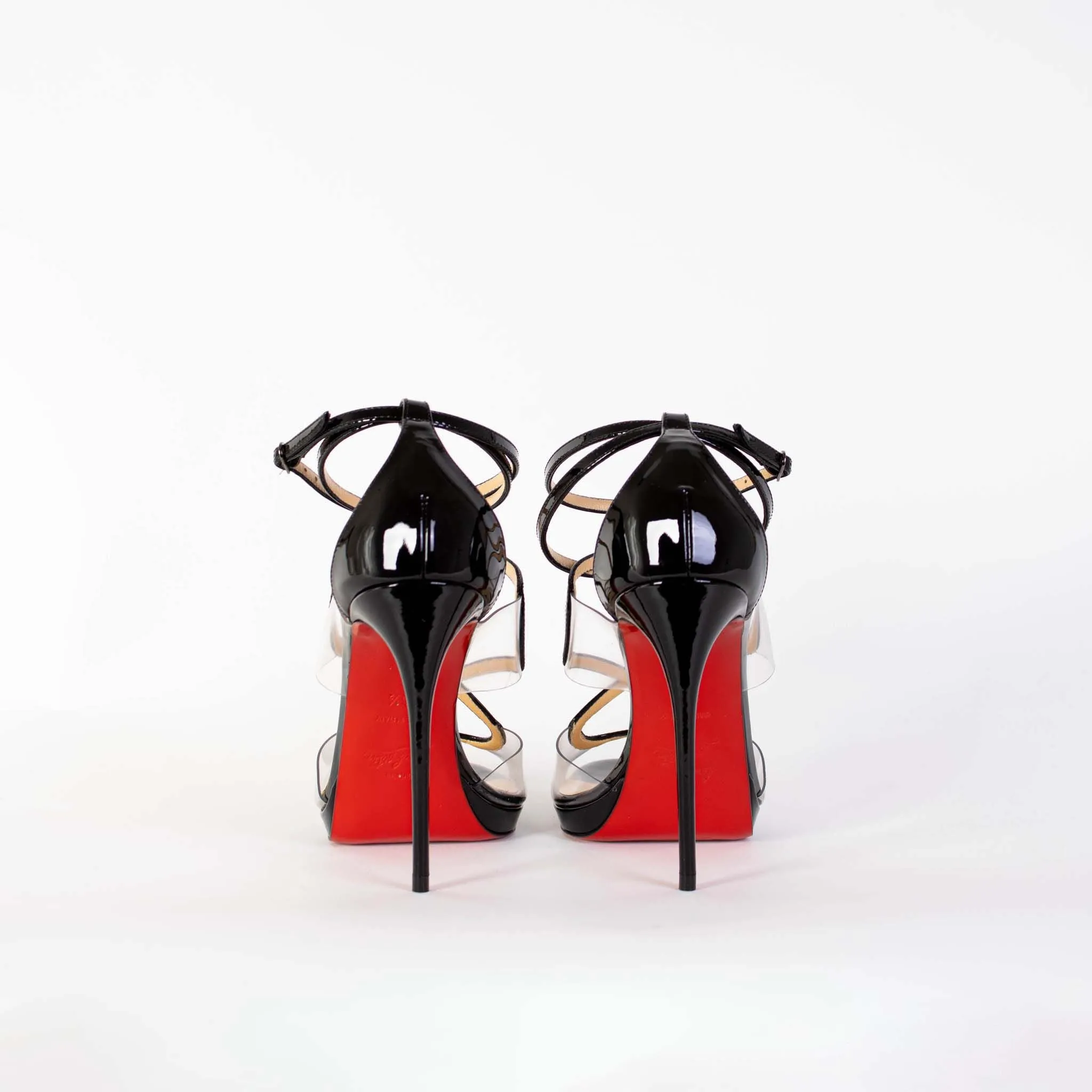Christian Louboutin Elegant Heeled Black Sandals