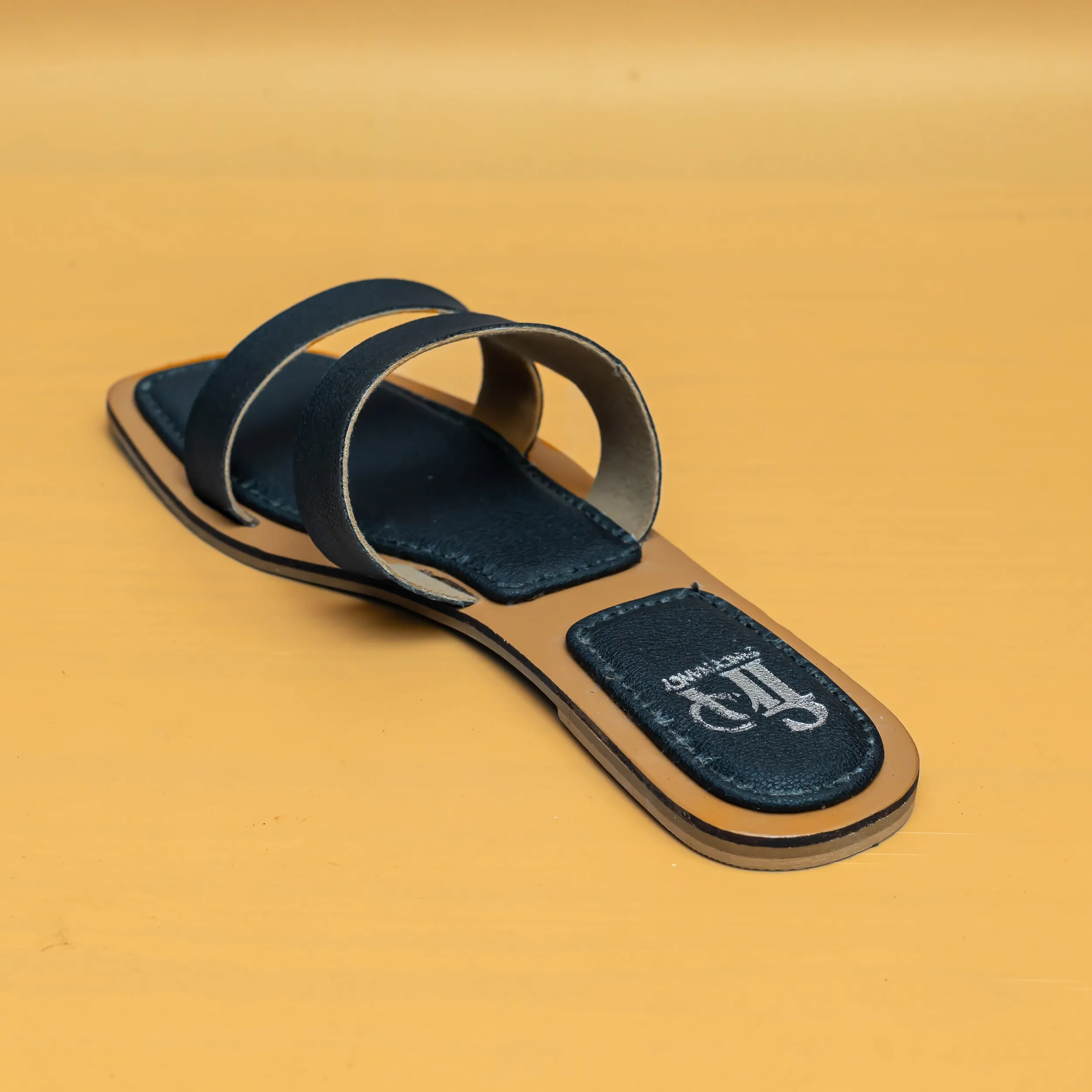 Double Strap Flats - Black