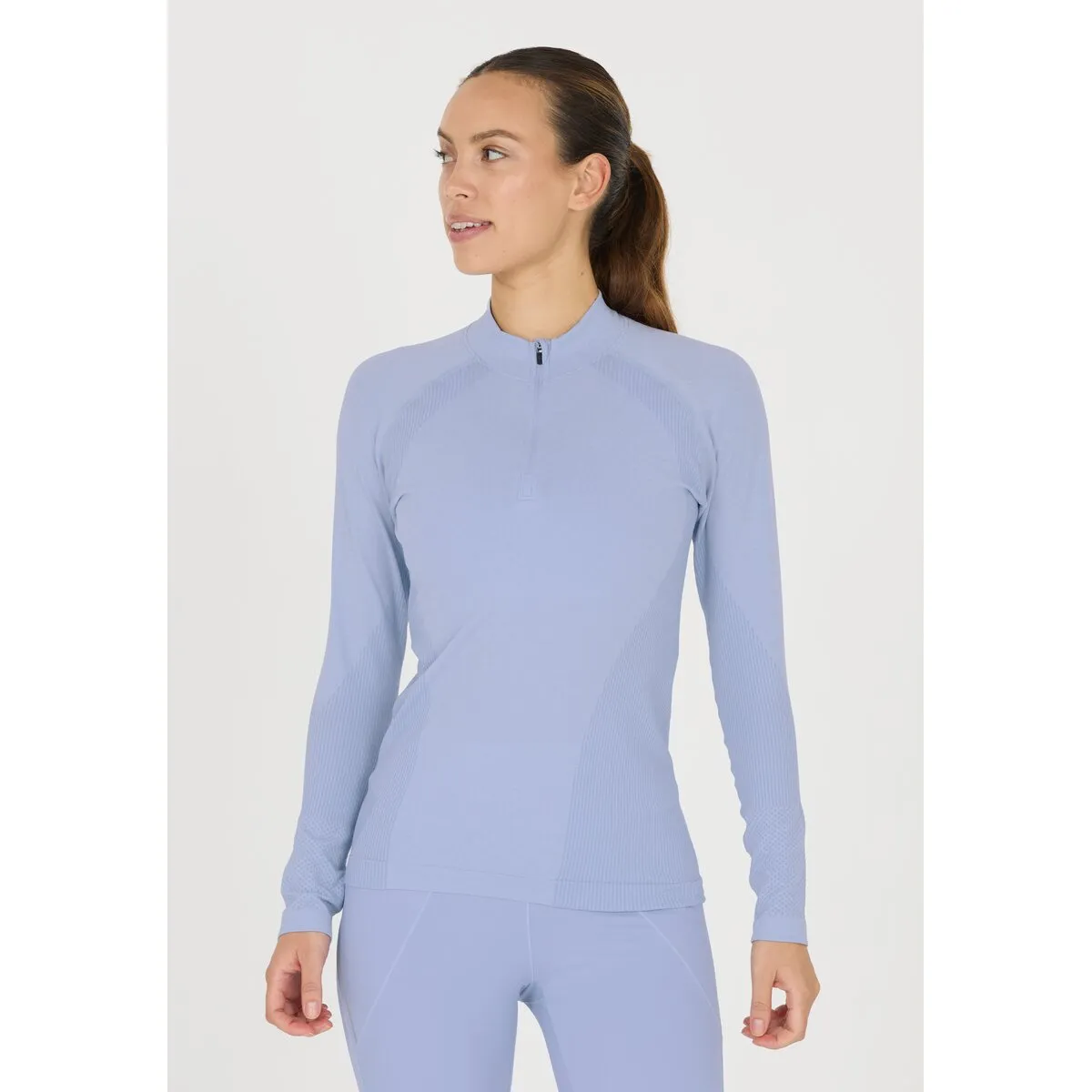 Halen W Seamless Midlayer - Blue Heron
