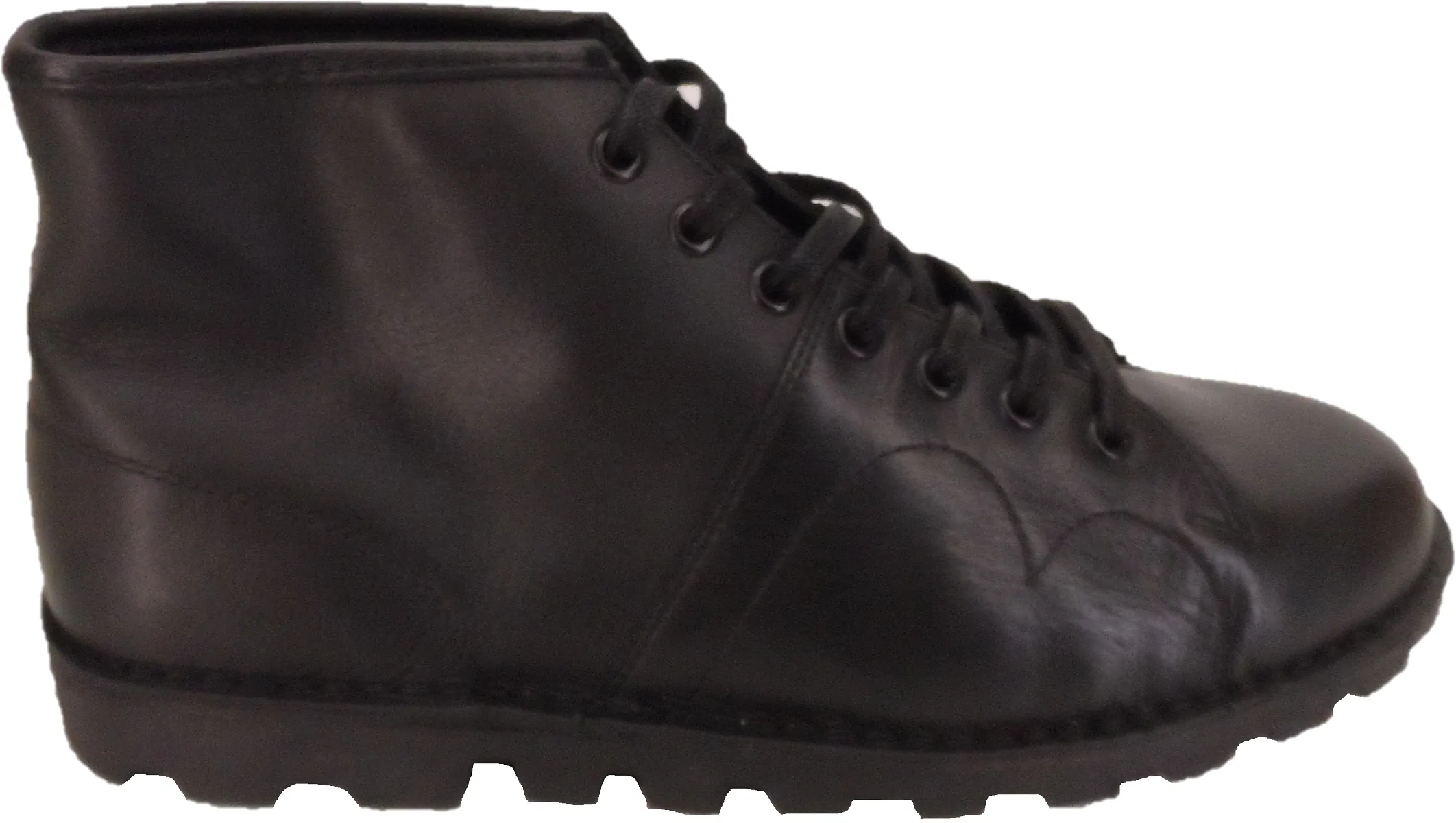 Ikon Original 1970's Style Black Leather Monkey Boots