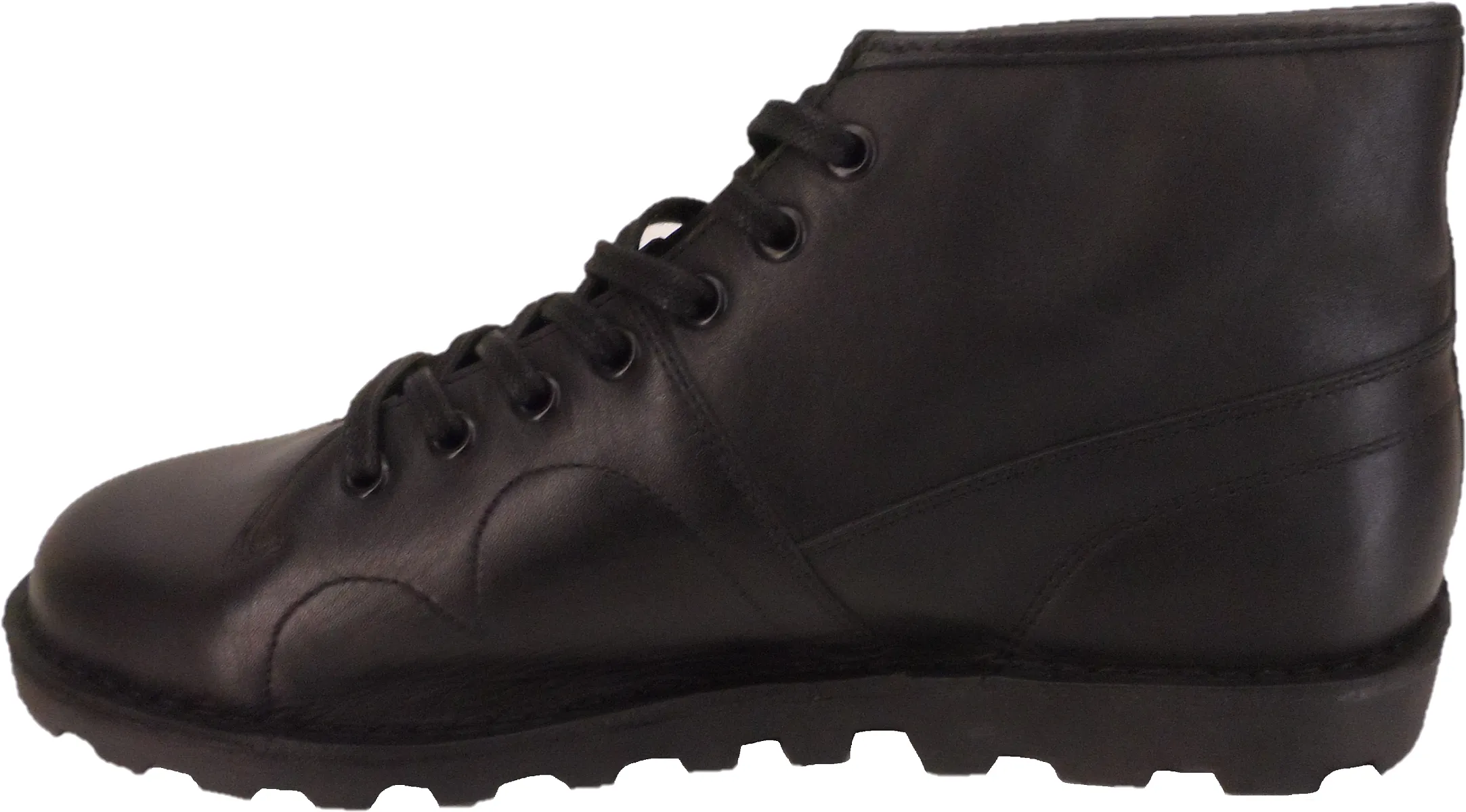Ikon Original 1970's Style Black Leather Monkey Boots