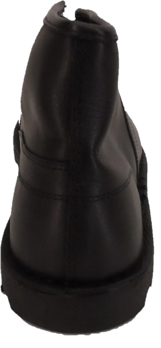 Ikon Original 1970's Style Black Leather Monkey Boots