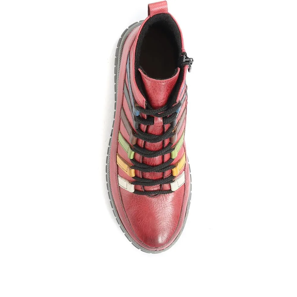 Leather Ankle Boots - KARY34003 / 320 783