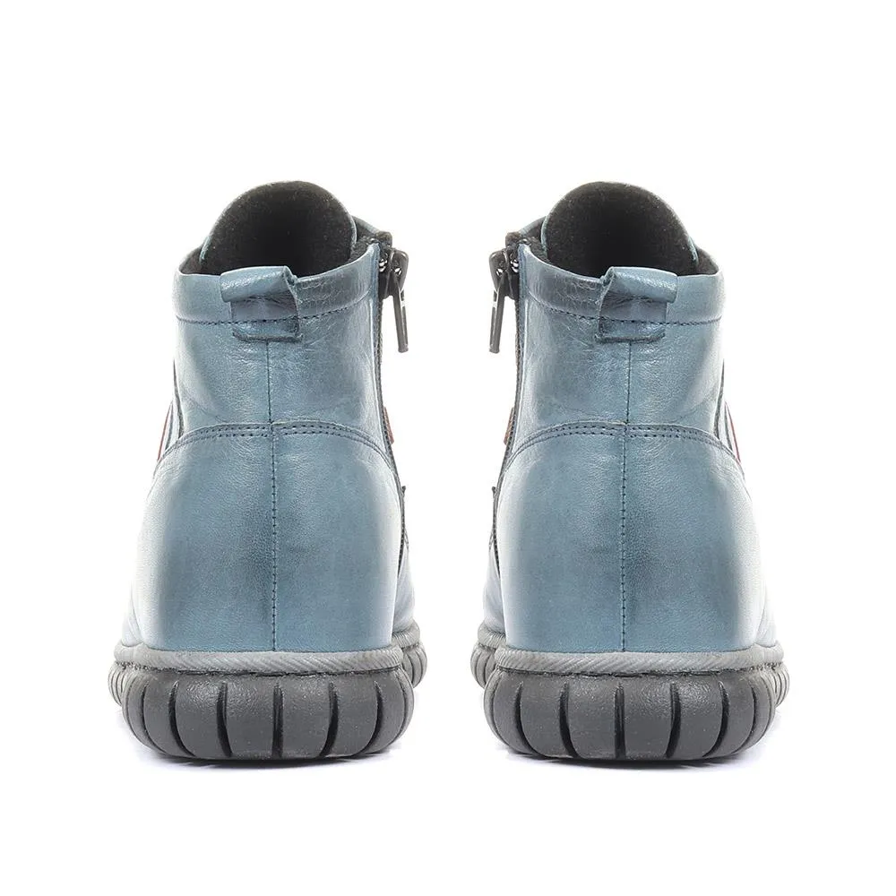 Leather Ankle Boots - KARY34003 / 320 783