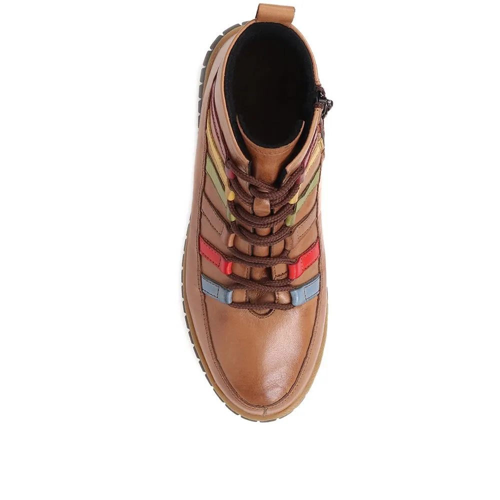 Leather Ankle Boots - KARY34003 / 320 783