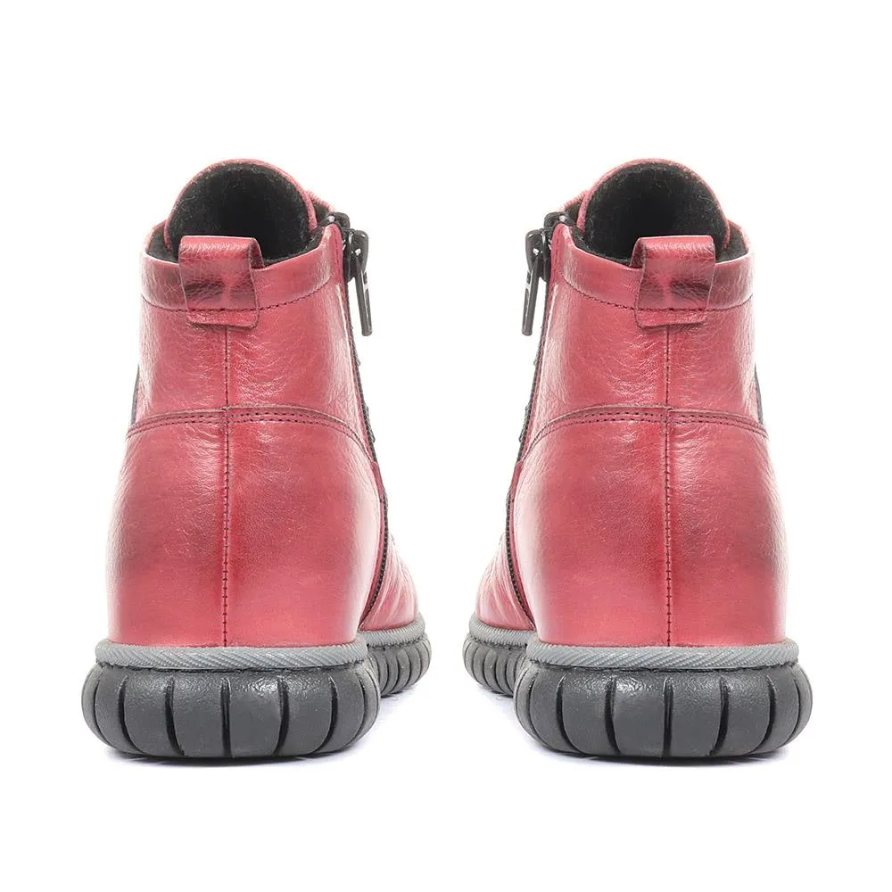 Leather Ankle Boots - KARY34003 / 320 783