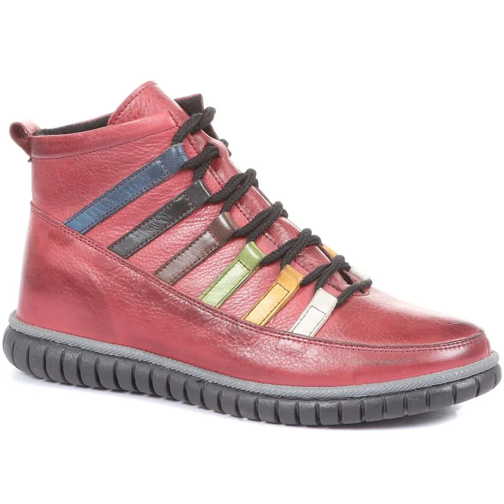 Leather Ankle Boots - KARY34003 / 320 783