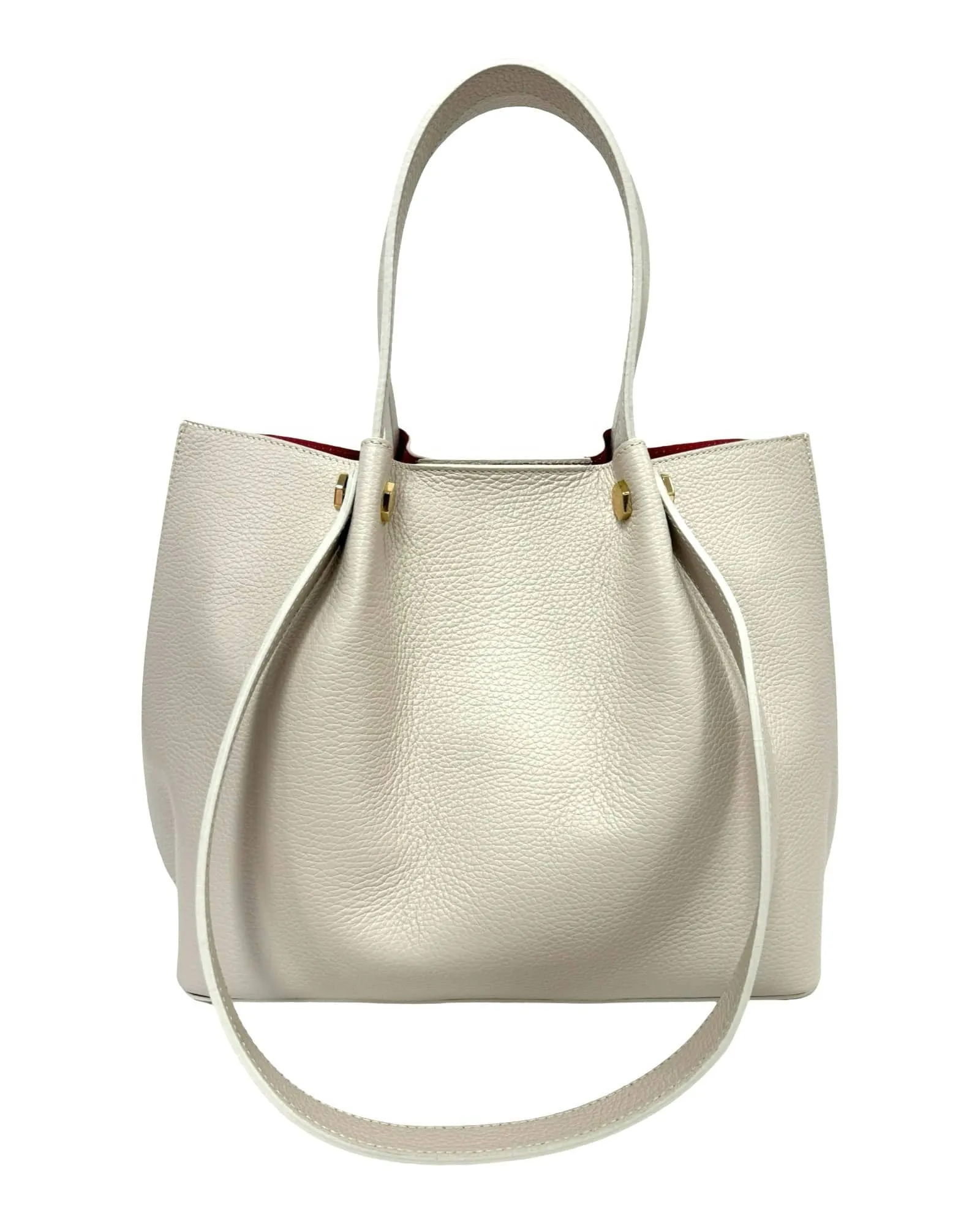 LEATHER TOTE HANDBAG