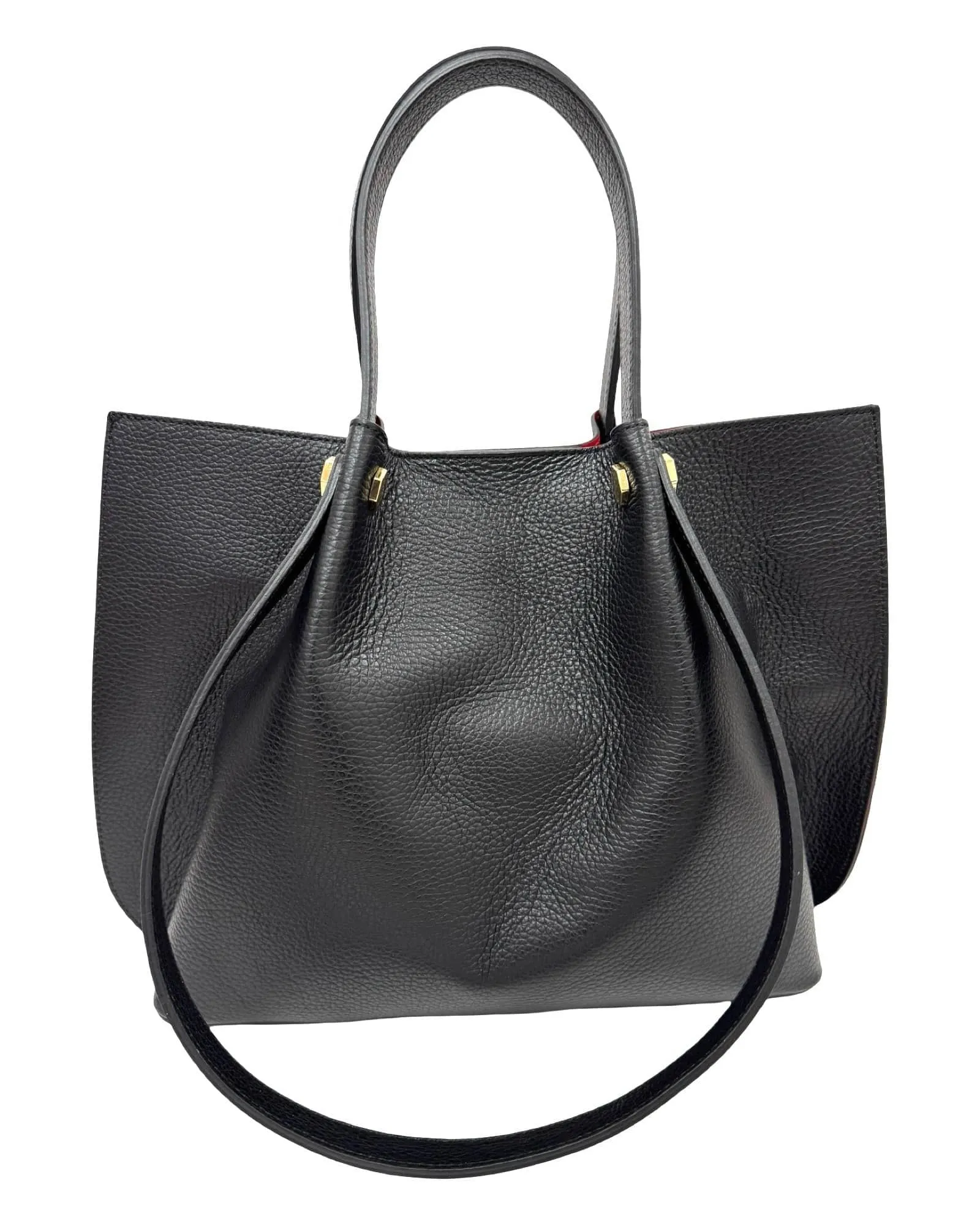LEATHER TOTE HANDBAG