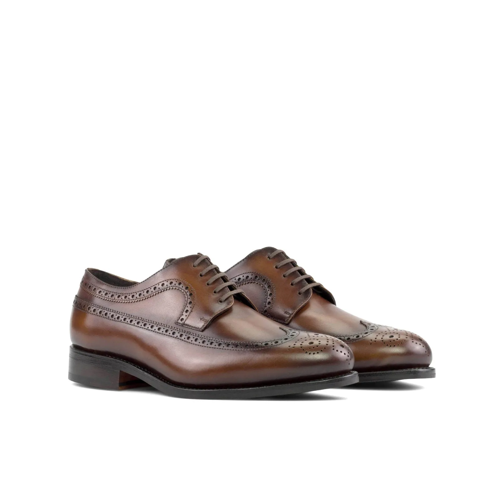 Men's Longwing Blucher Leather Shoes Wide Plus Size 5931