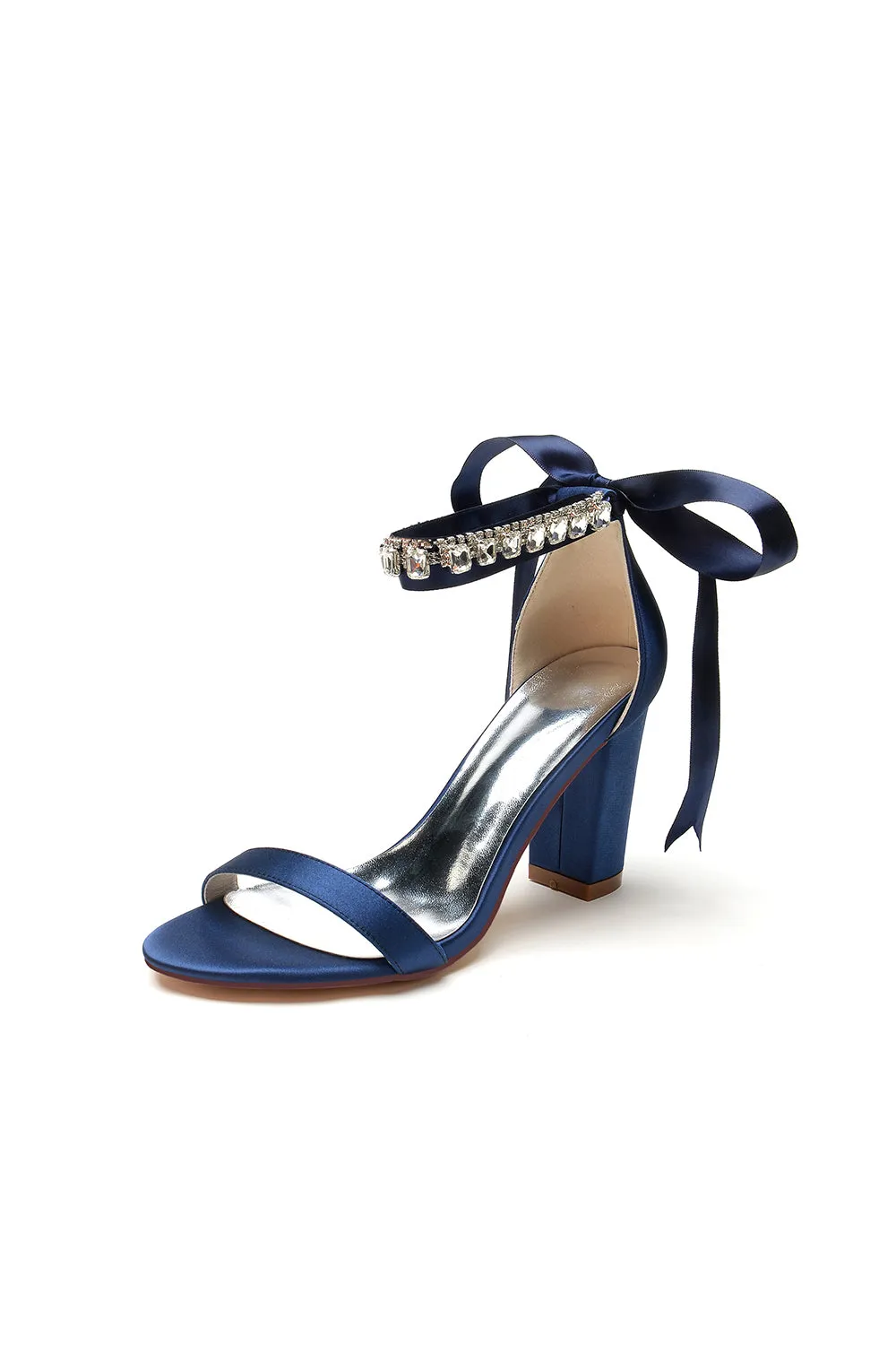 Open Toe Ribborn Tie High Heels Party