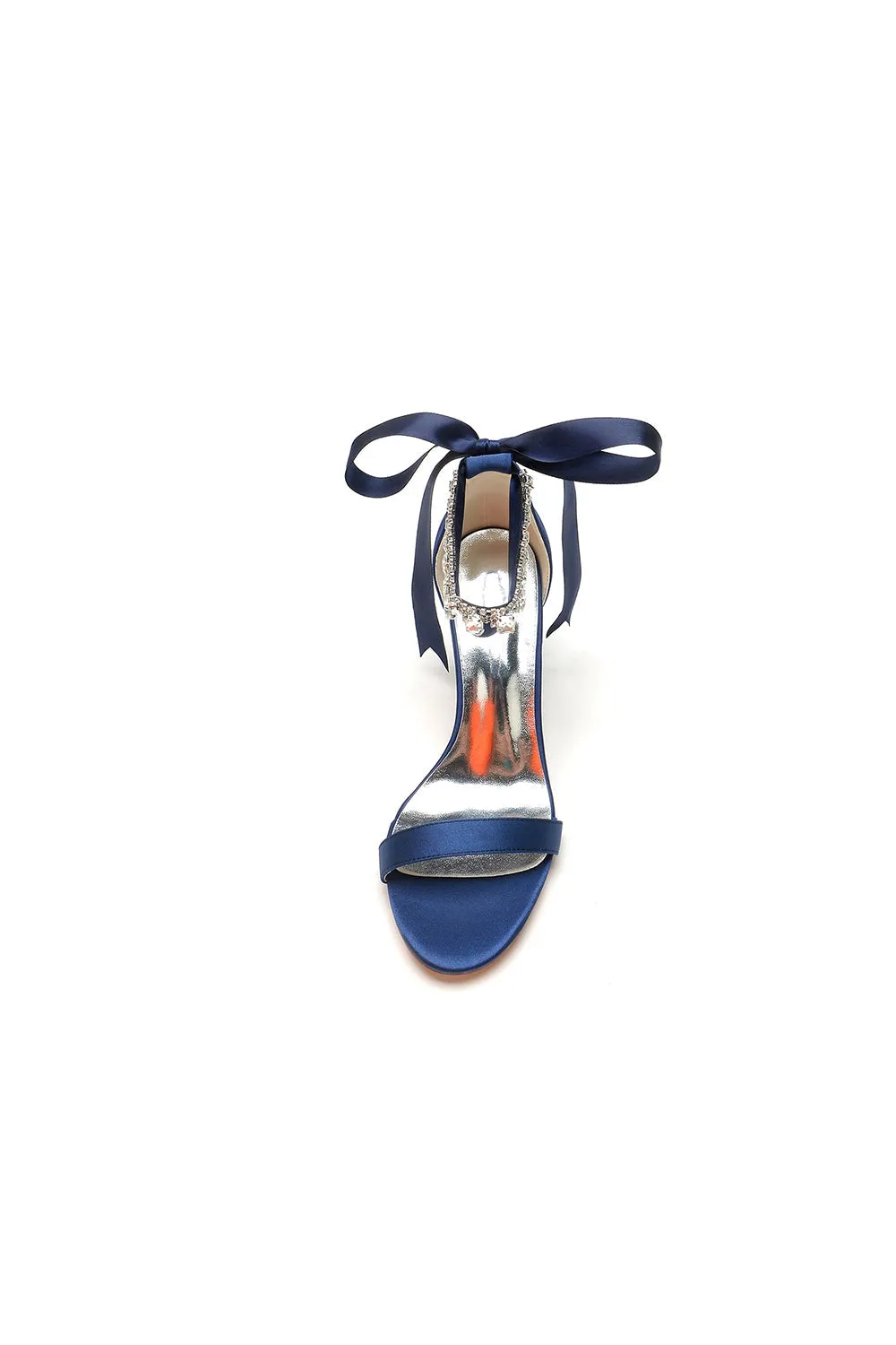 Open Toe Ribborn Tie High Heels Party