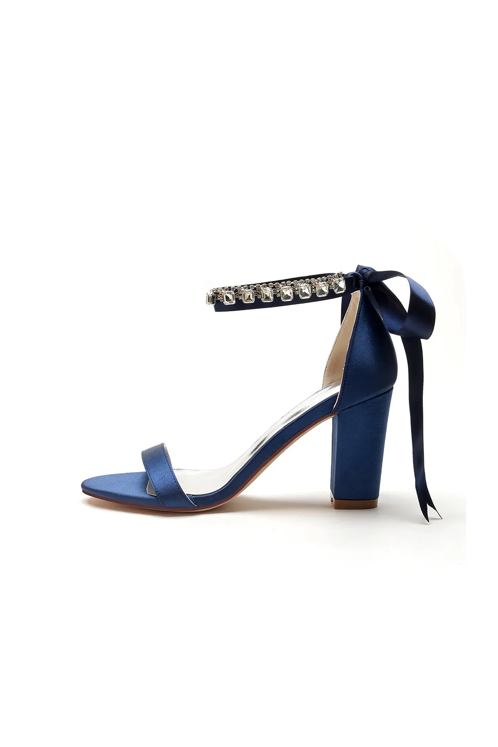 Open Toe Ribborn Tie High Heels Party
