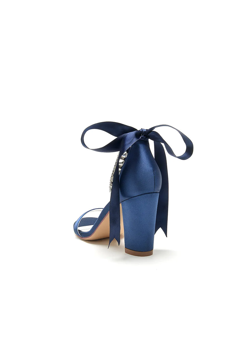 Open Toe Ribborn Tie High Heels Party