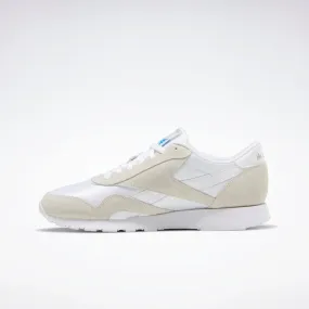 Reebok Classic Nylon Men Running Shoes White/Light Grey