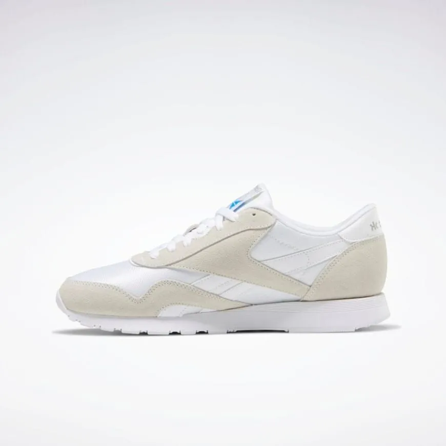 Reebok Classic Nylon Men Running Shoes White/Light Grey