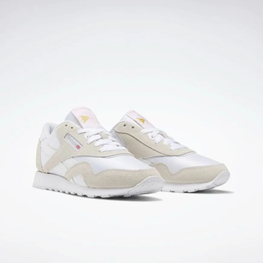 Reebok Classic Nylon Women Running Shoes Black/White