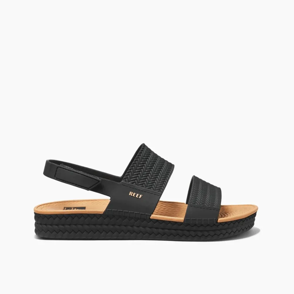 Reef Women's Water Vista Sandals- Black/ Tan