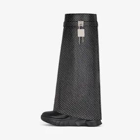 Refined Black Calf High Boots 80mm