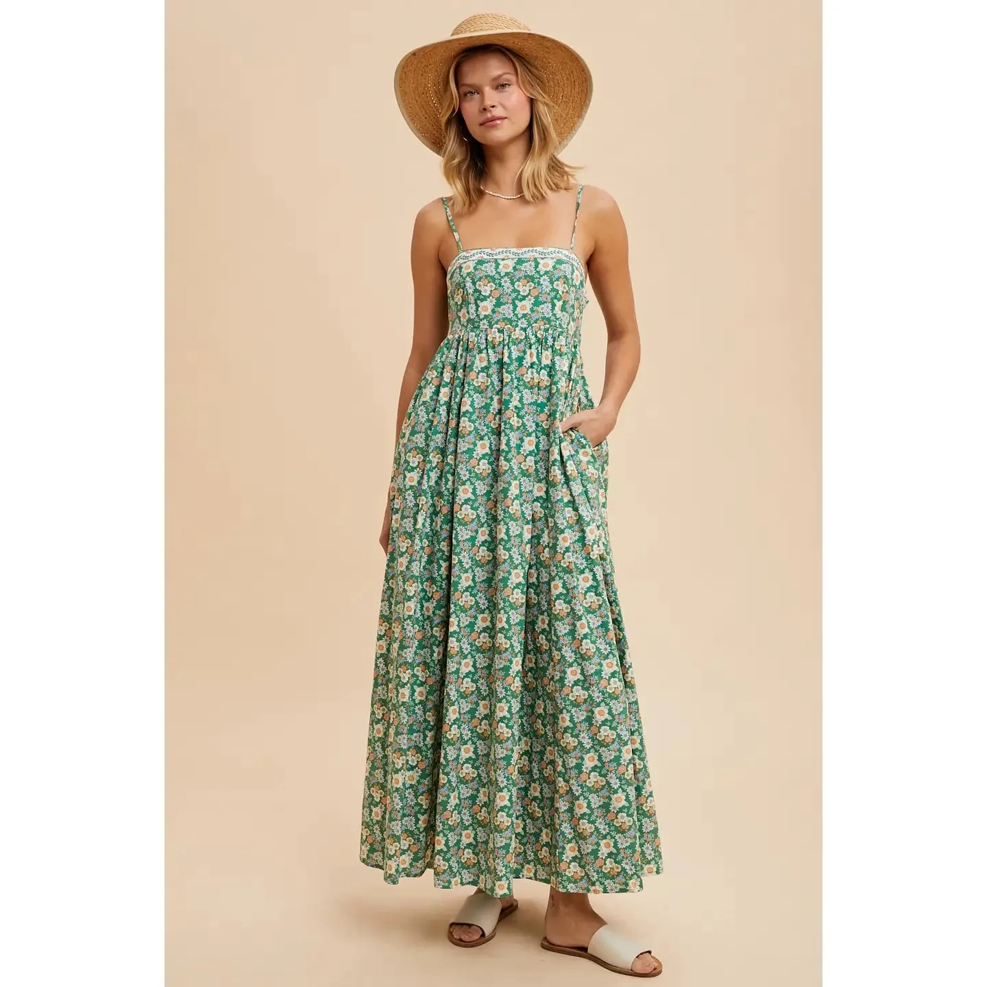 Spring Harmony Floral Maxi Dress