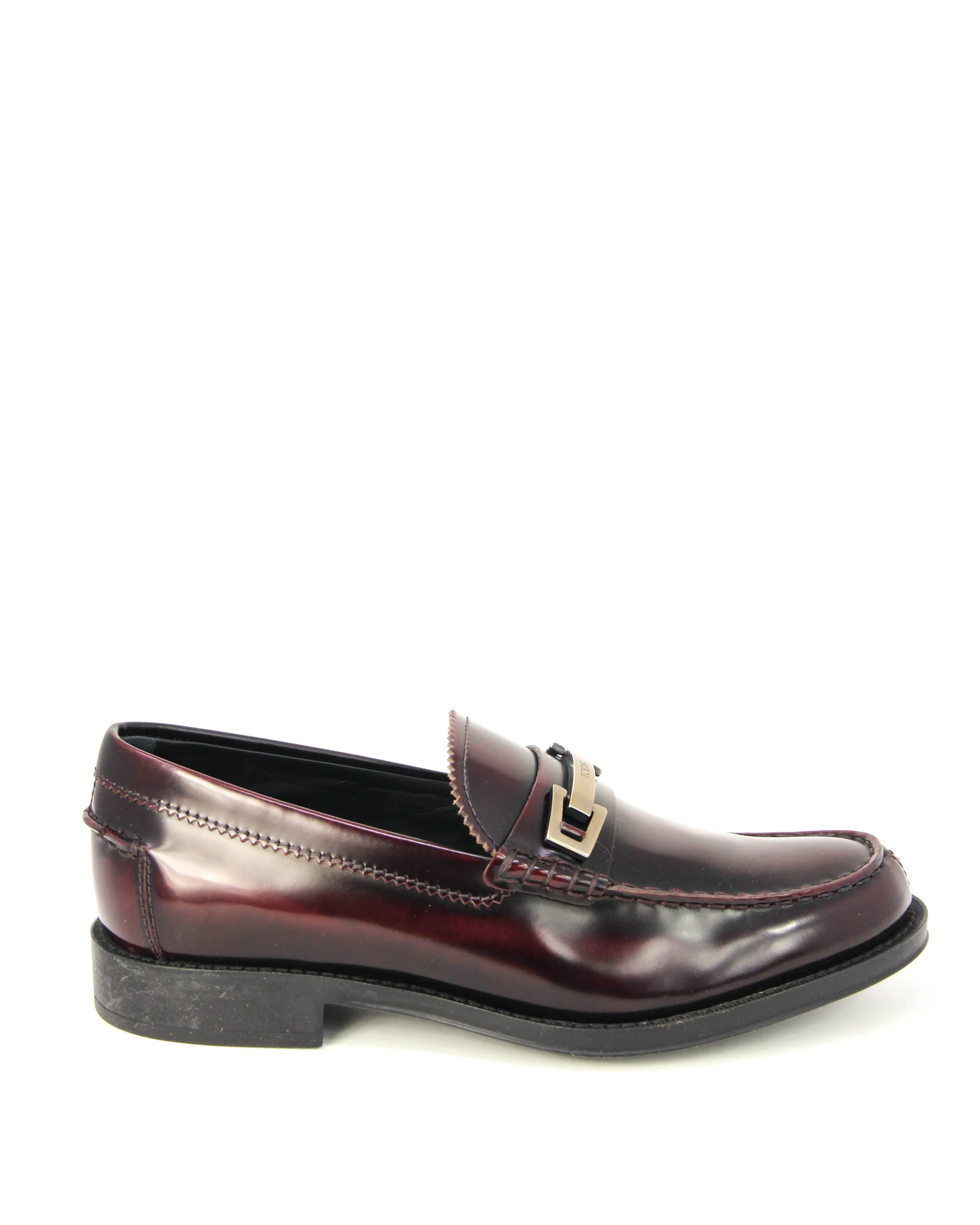 Tod's Men's Macro Leather Moccasins Loafers BORDEAUX XXM0UD0N651AKTR802